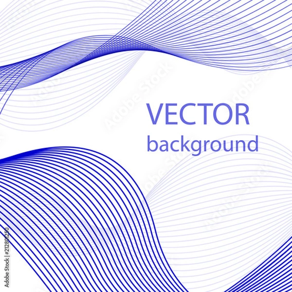 Obraz Abstract glowing background. Cover design, Blue Abstract Background, vector