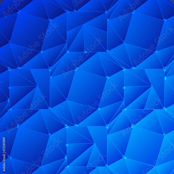 Fototapeta Background of geometric shapes. Retro triangle background. Colorful mosaic pattern.