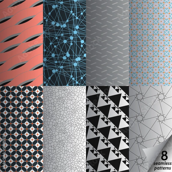 Fototapeta  Seamless Vector collection. Colorfull texture.