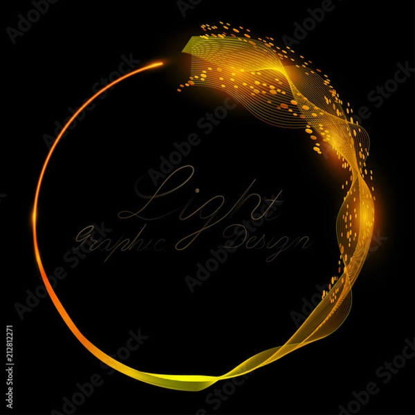 Fototapeta Abstract background, luminous swirling.