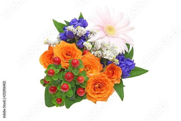 Obraz 様々な花のブーケ