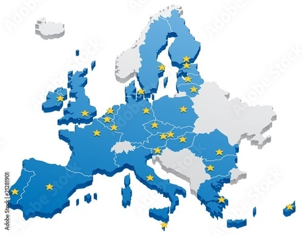 Obraz European Union Map