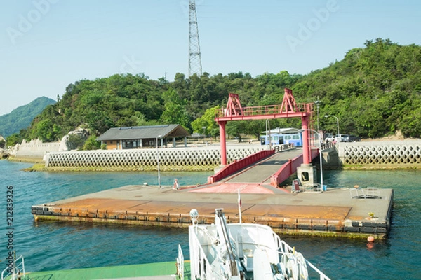 Obraz 広島県 大久野島(うさぎ島)