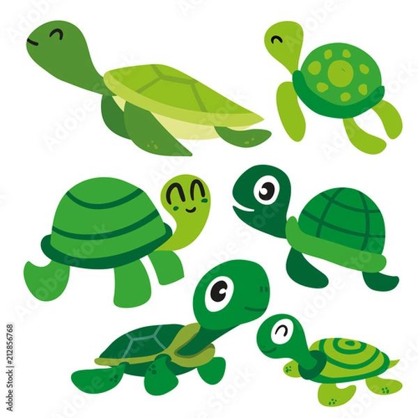 Obraz turtle vector collection design