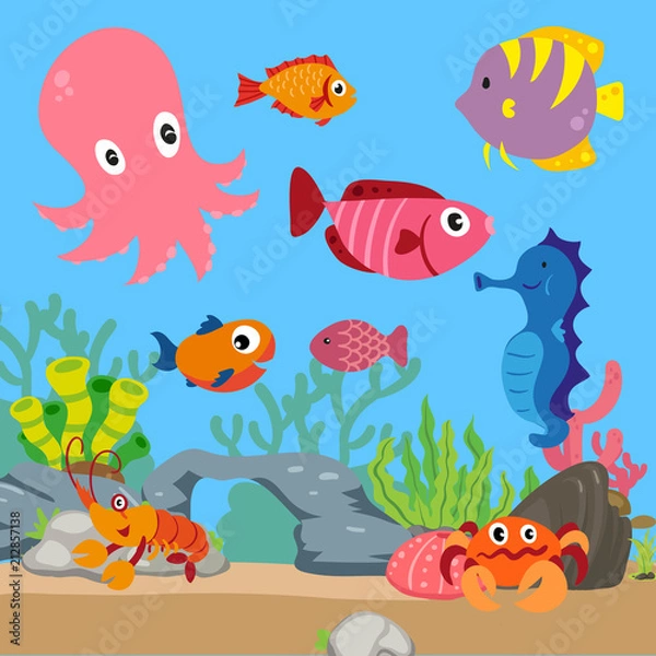 Fototapeta ocean background vector design