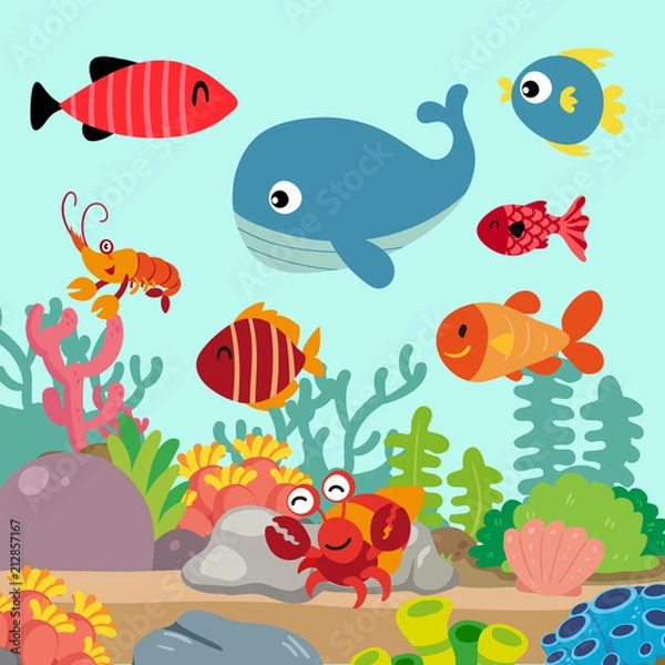 Fototapeta ocean background vector design