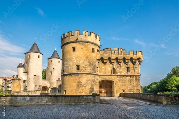 Obraz View at the German Gate bridge in Metz - France