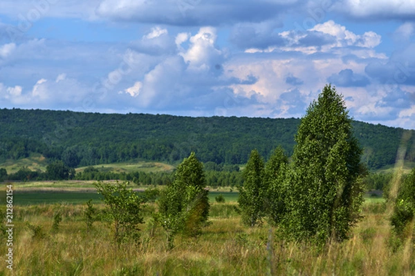 Fototapeta Plain away mountains