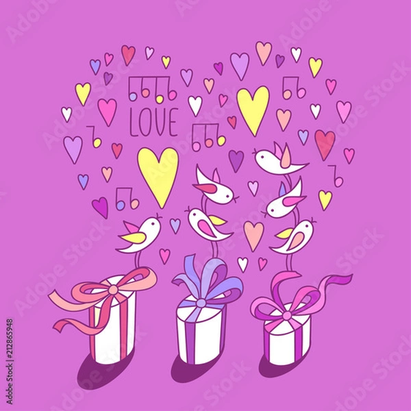 Fototapeta Happy valentine‚Äôs day.