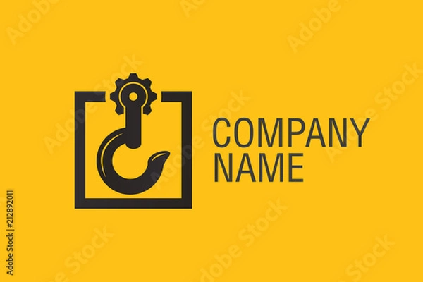 Fototapeta crane hook logo