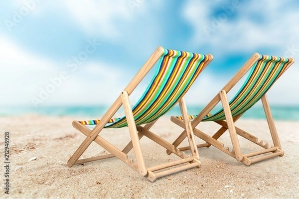 Fototapeta Deckchair.