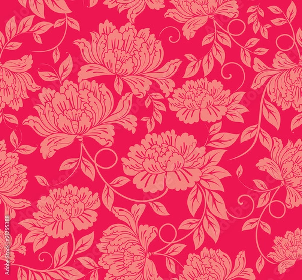 Obraz Seamless floral background