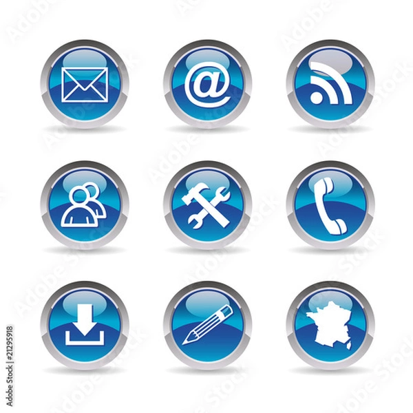 Obraz Web icons collection