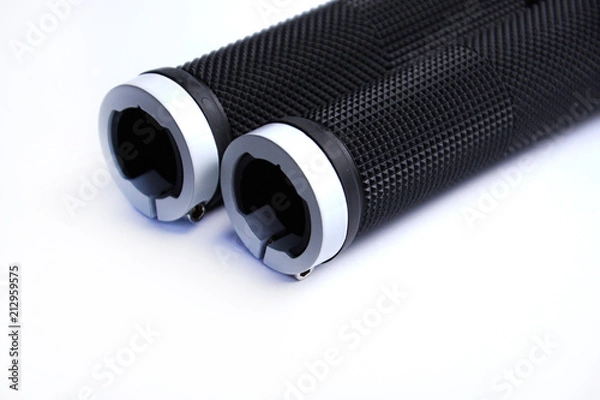 Obraz New Bicycle handle grip isolated on white background