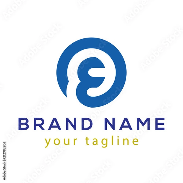 Fototapeta OE Initial Letter Logo Vector Element. OE Initial Template