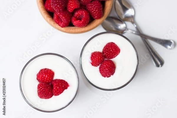 Obraz Raspberry yogurt
