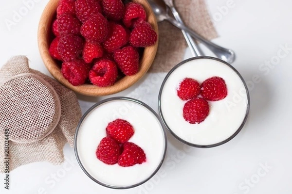 Obraz Raspberry yogurt