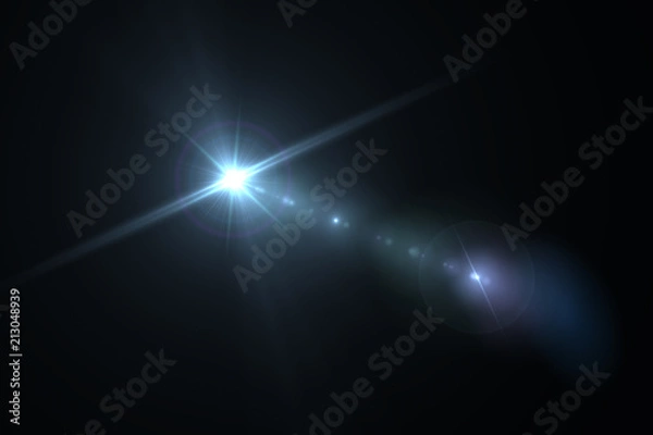 Fototapeta Digital lens Flare , lens flare, light leaks , Abstract overlays background.