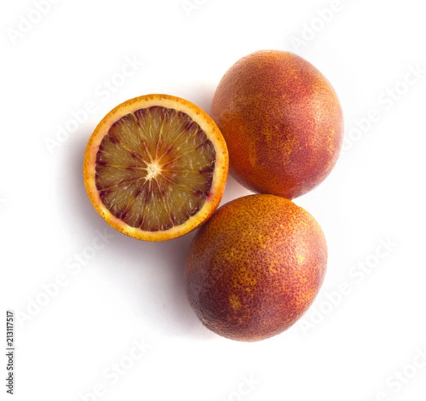 Fototapeta Ripe red blood oranges