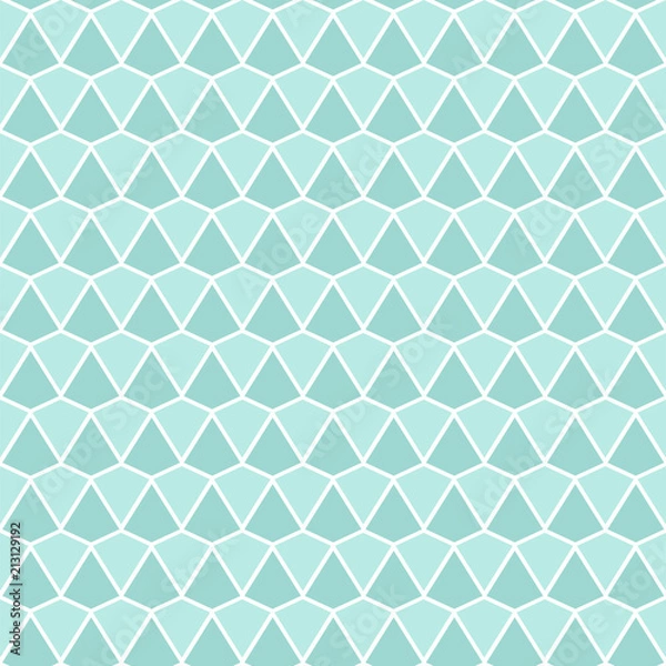 Fototapeta Abstract Blue Geometric Pattern. Vector Seamless Background.