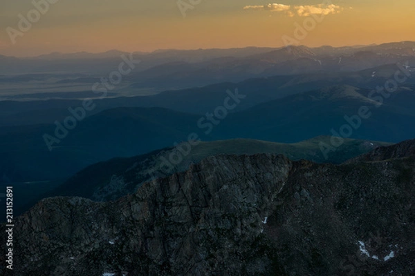 Fototapeta Sunset From Mount Evans