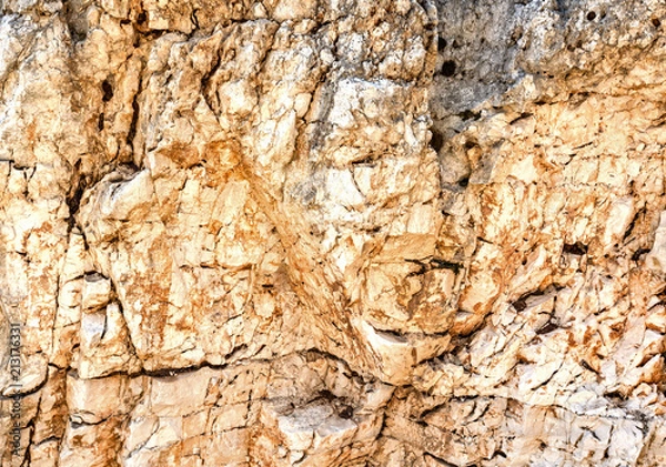 Fototapeta Stone. Colorful formations of rocks stacked over the hundreds of years. Interesting background with fascinating texture...