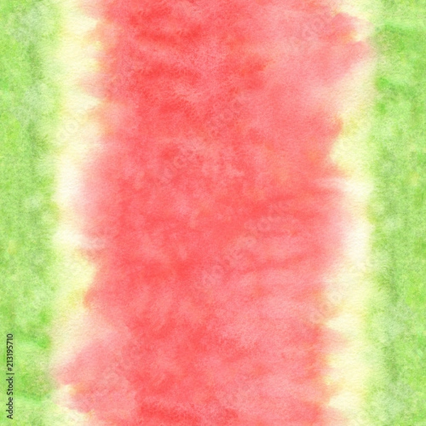 Obraz Watermelon watercolor digital paper seamless pattern summer background