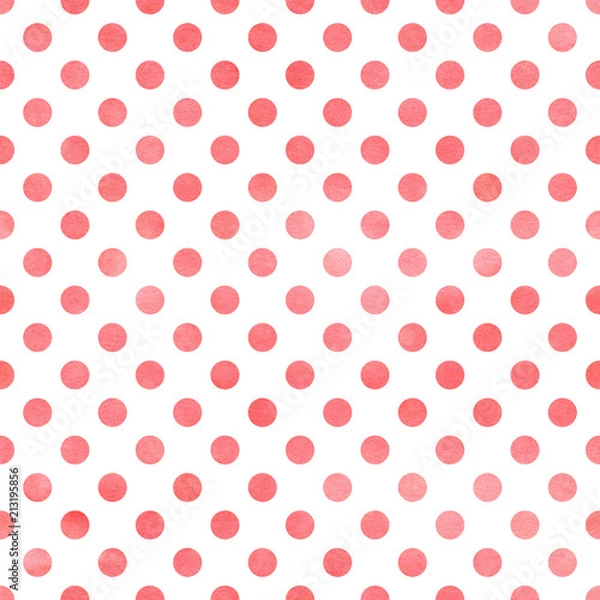 Obraz Watermelon watercolor digital paper seamless pattern summer background