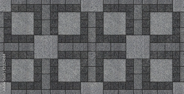Obraz Marble patterned paving tiles seamless texture map