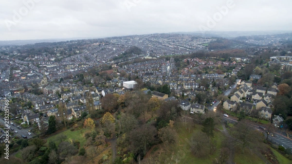 Obraz Aerial Drone Shot in Sheffield