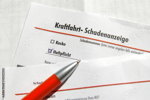 Fototapeta Schadensmeldung