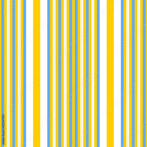 Obraz Vertical yellow and blue stripes print vector