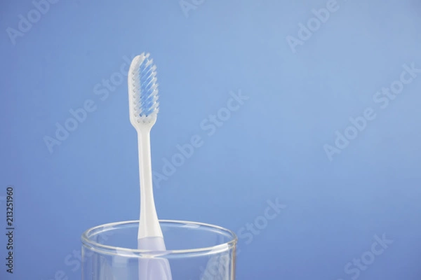 Obraz Toothbrush over a plain background