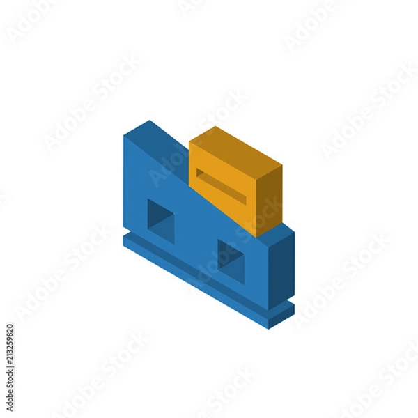 Obraz Museum isometric right top view 3D icon