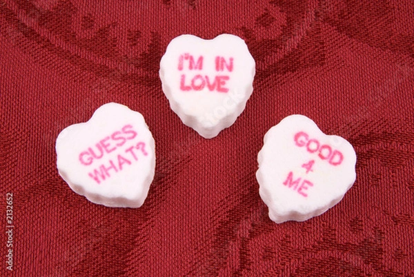 Obraz conversational candy hearts