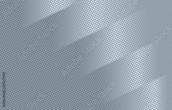 Fototapeta Gray futuristic abstract halftone vector background for covers, posters, websites, ads etc. Can be used in both portrait and landscape or scrollable formats by image cropping.