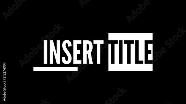 Obraz Sliding Title Text