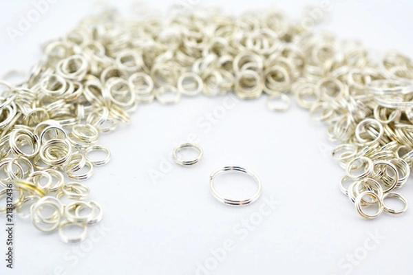 Obraz Silver Tone Jump Rings