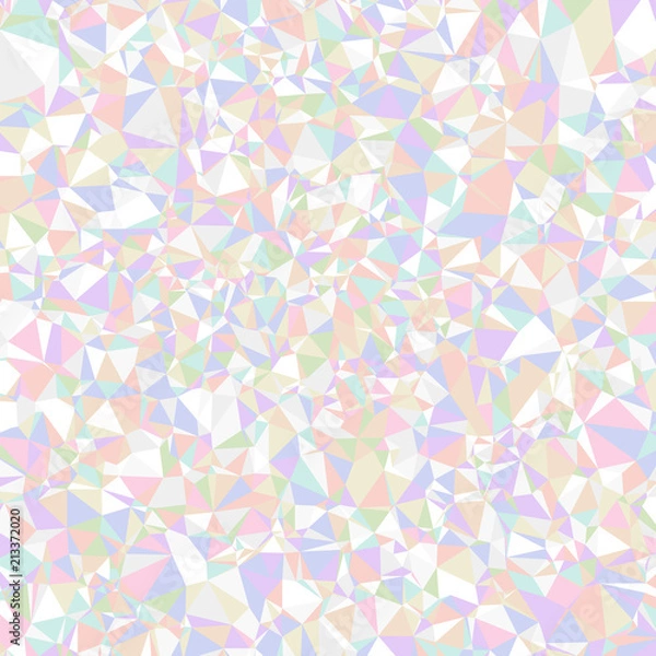 Obraz Abstract triangle background. Colorful holographic design triangular vector pattern.