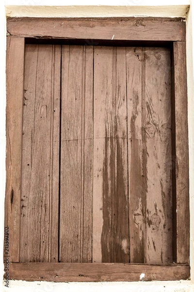Obraz janela de madeira