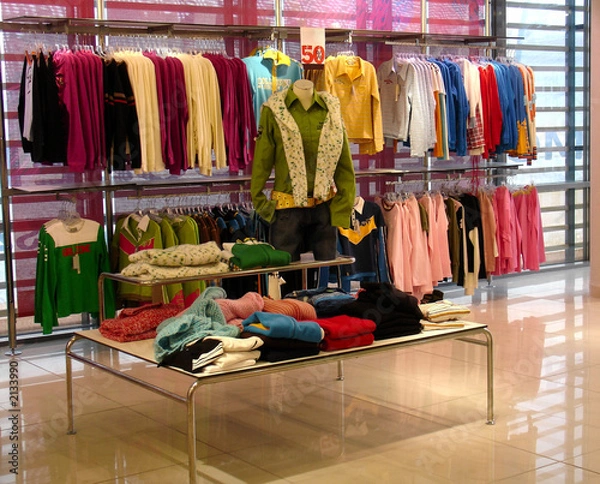 Fototapeta in a shop