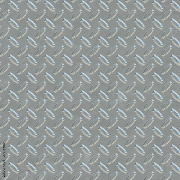 Fototapeta Steel Gray Metal Plate Seamless Texture