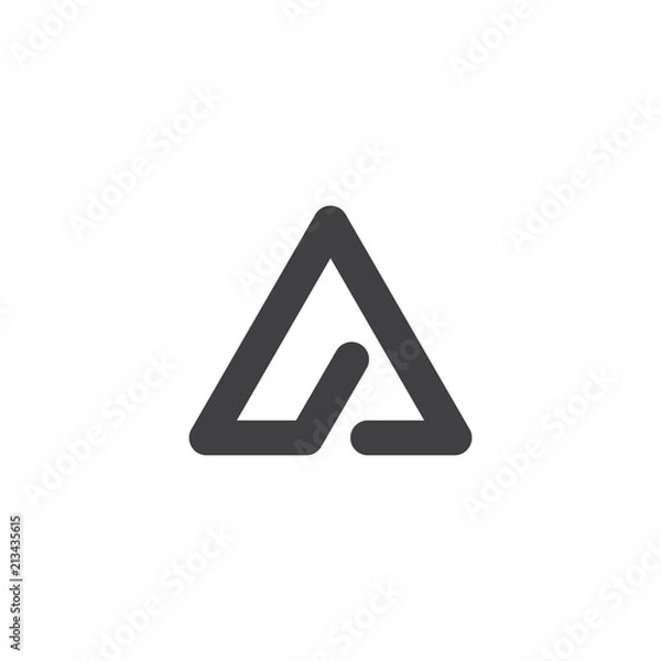 Fototapeta Initial letter A logo design