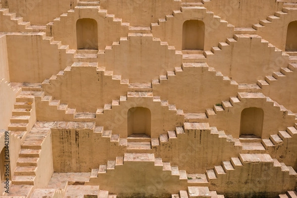 Obraz Panna Meena ka Kund step-well near Amber Fort at Jaipur, Rajasthan - India