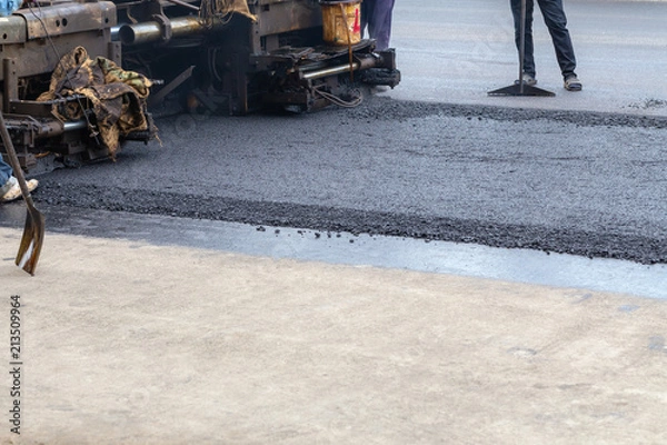 Obraz road paving asphaltic concrete