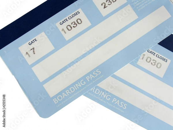 Fototapeta boarding pass