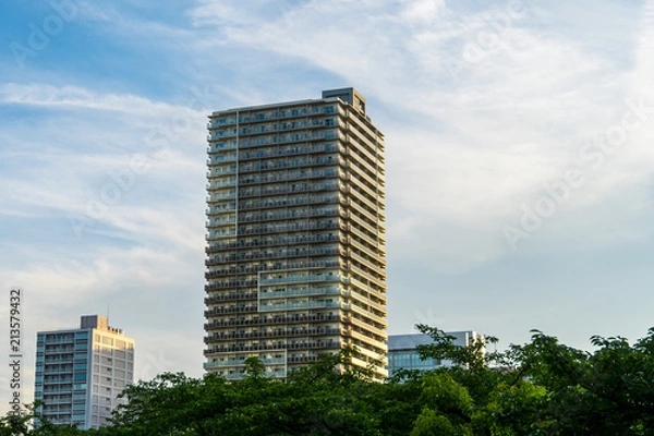 Fototapeta 高層住宅群と青空２