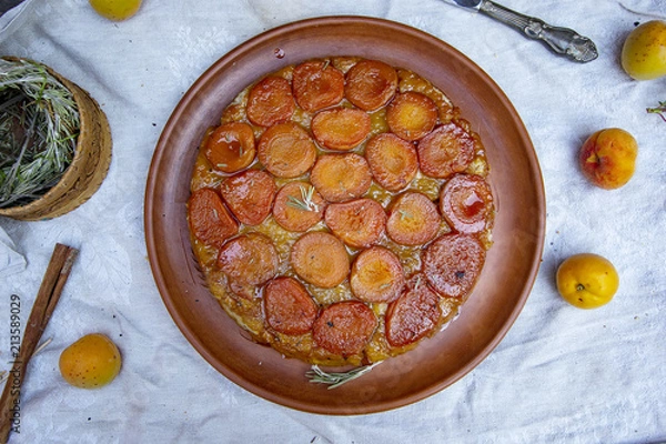 Fototapeta тарт с абрикосами