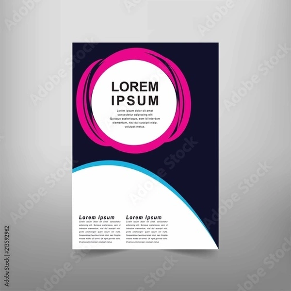 Fototapeta Modern Vector abstract book cover template. Vector of modern abstract background