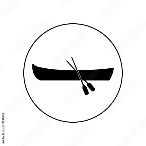 Fototapeta Boat logo, icon